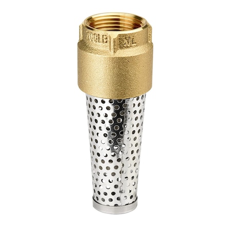Eco-Flo Foot Valve, 1-1/4", Brass EFFV125